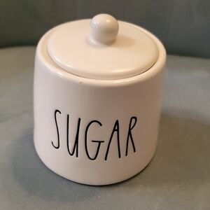 Rae Dunn White Ceramic Sugar Jar